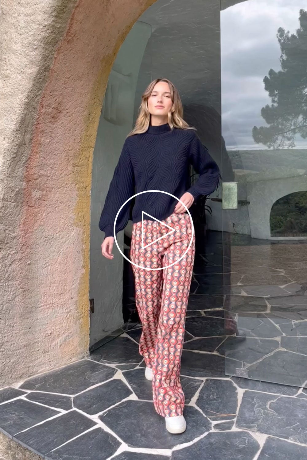 Pantalon Morphée en velours Prunelle