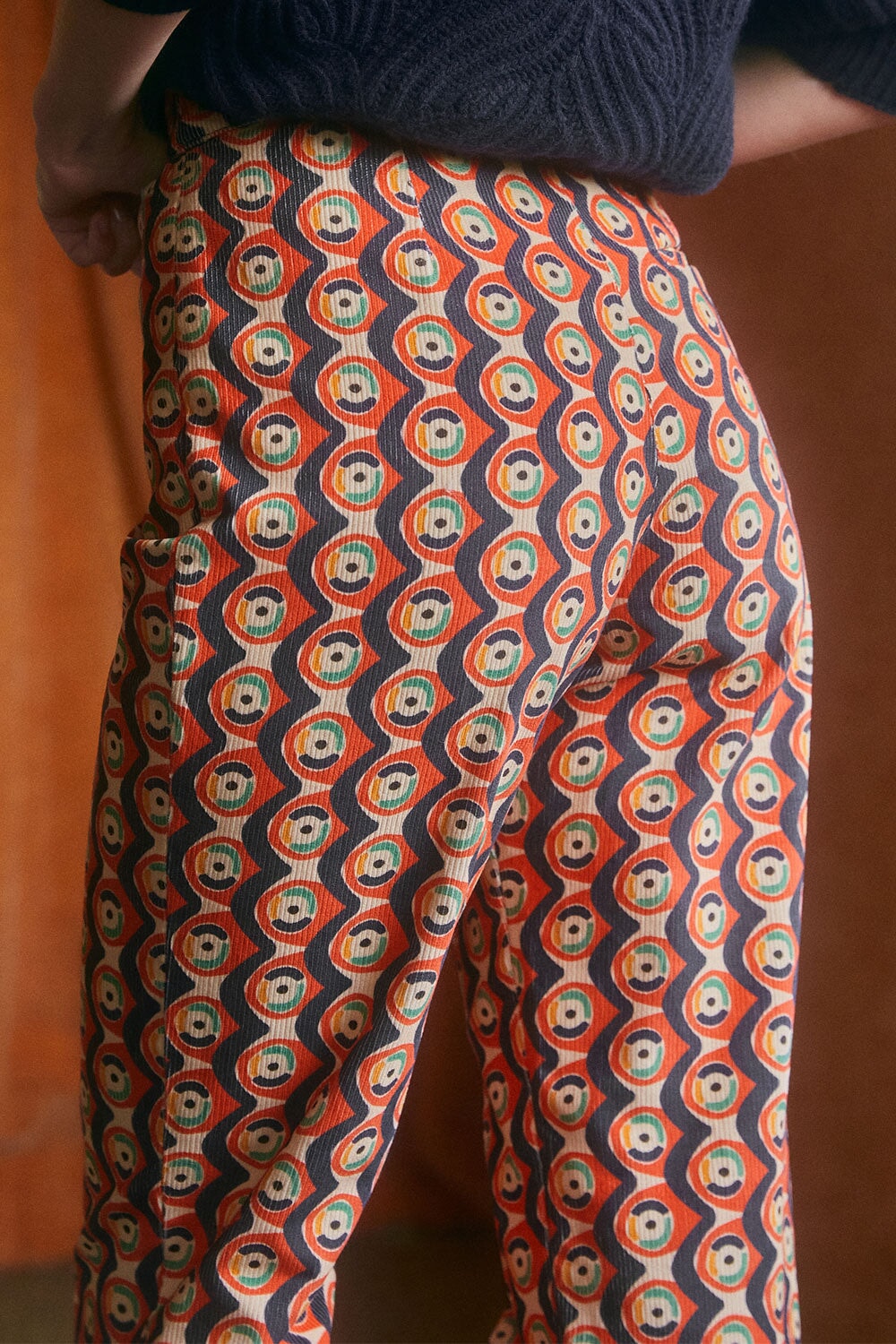 Pantalon Morphée en velours Prunelle