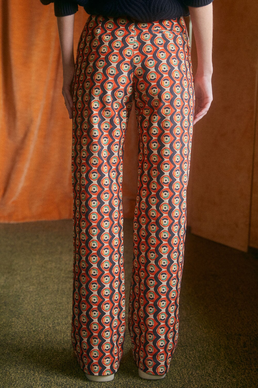 Pantalon Morphée en velours Prunelle