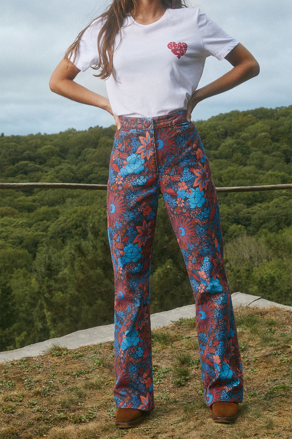 Pantalon Morphée en velours Trèfle