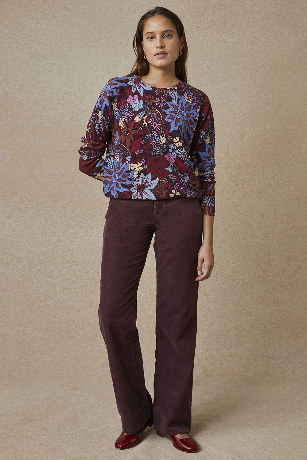 Pantalon Idéaliste en velours Cappuccino
