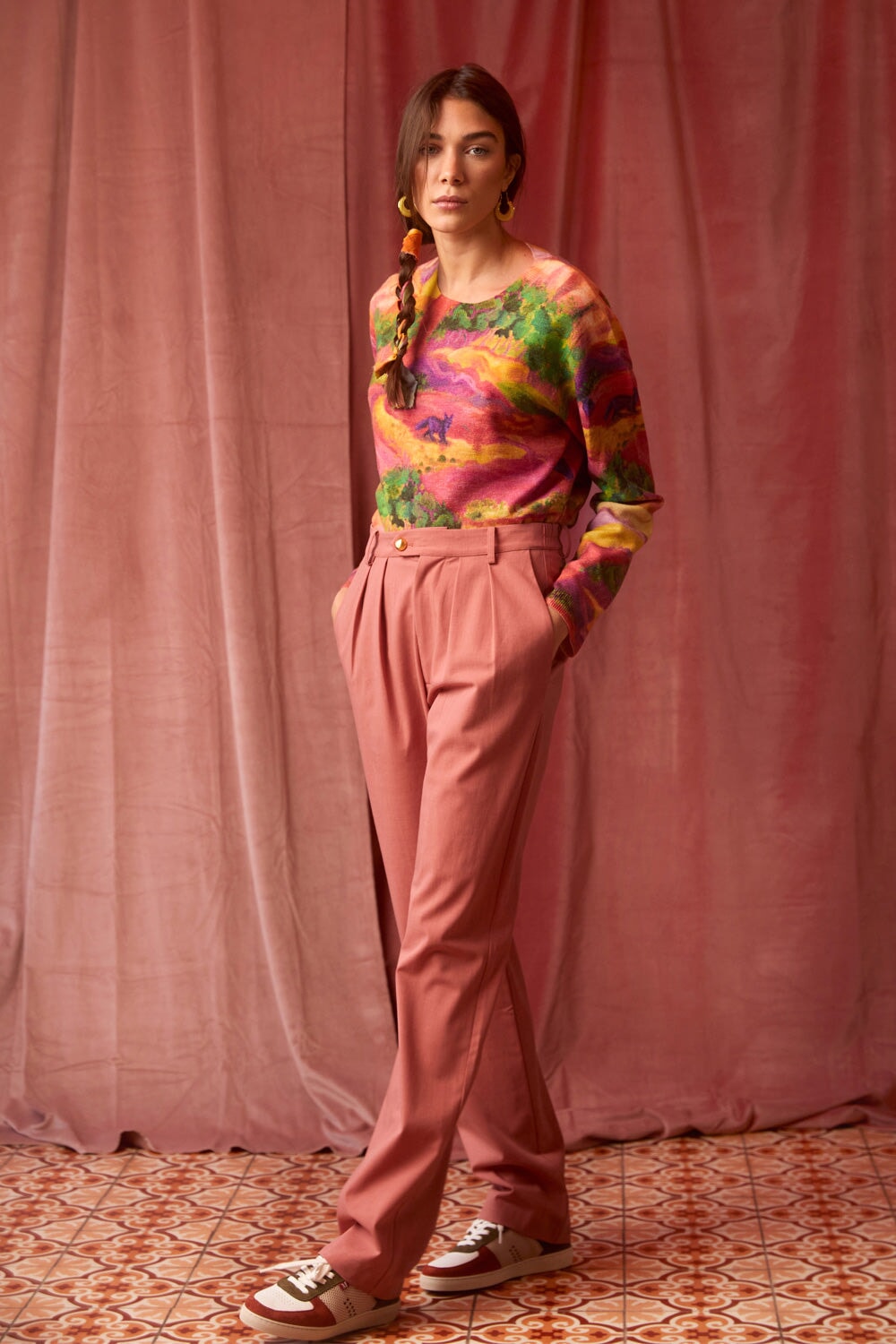 Pantalon Fabuleux Rose Vintage