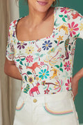 T-shirt Paresseuse en coton Jaipur