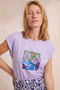 T-shirt Landscape Lavande