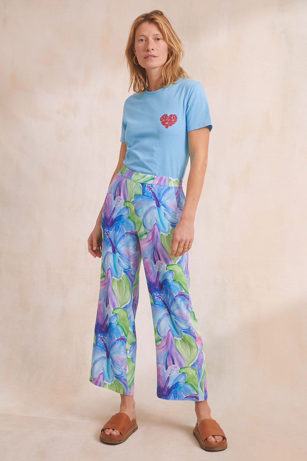 T-shirt Être Soi Bleu Aqua