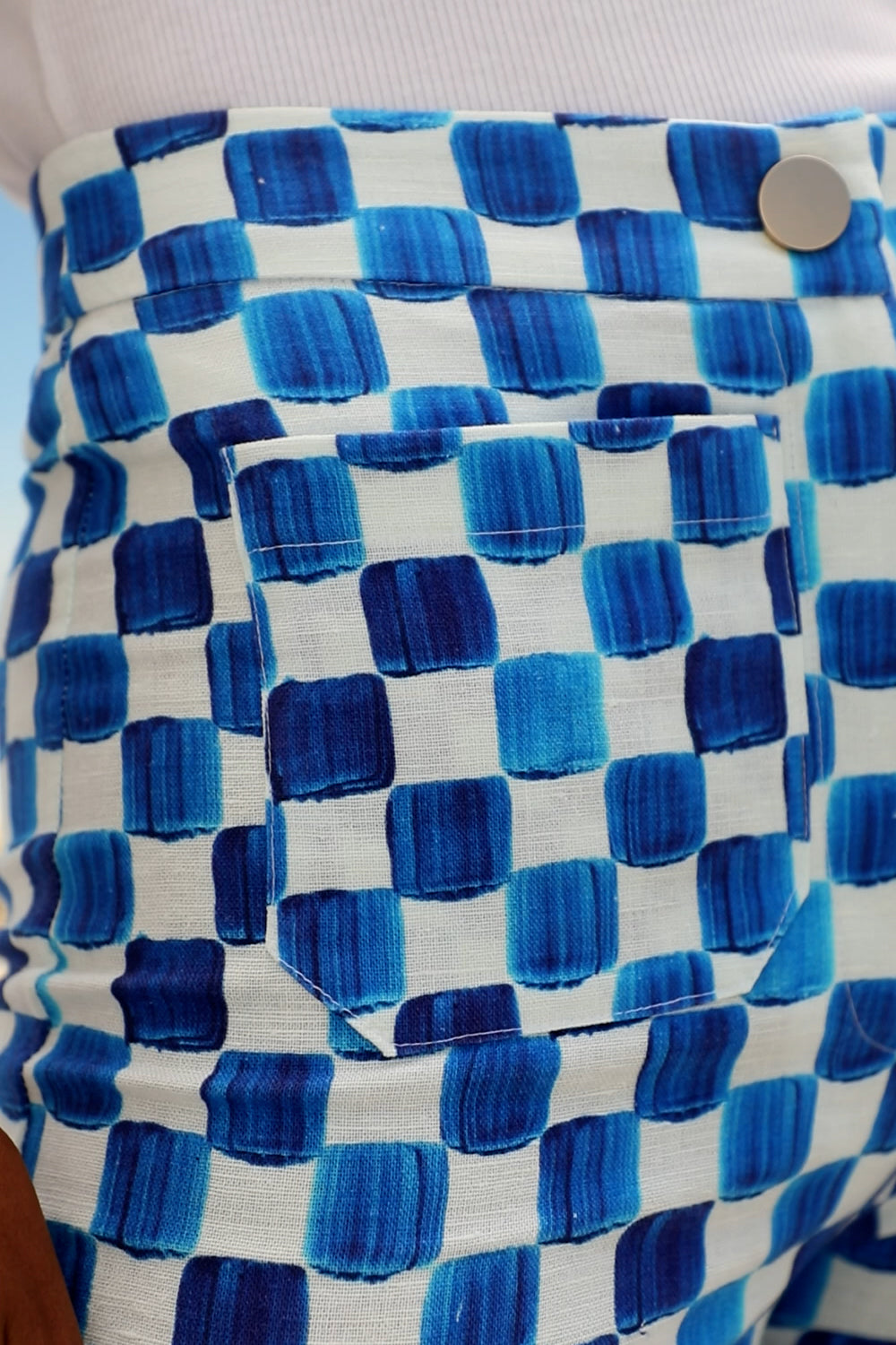 Pantalon L'Eternel Echec et Mat Bleu