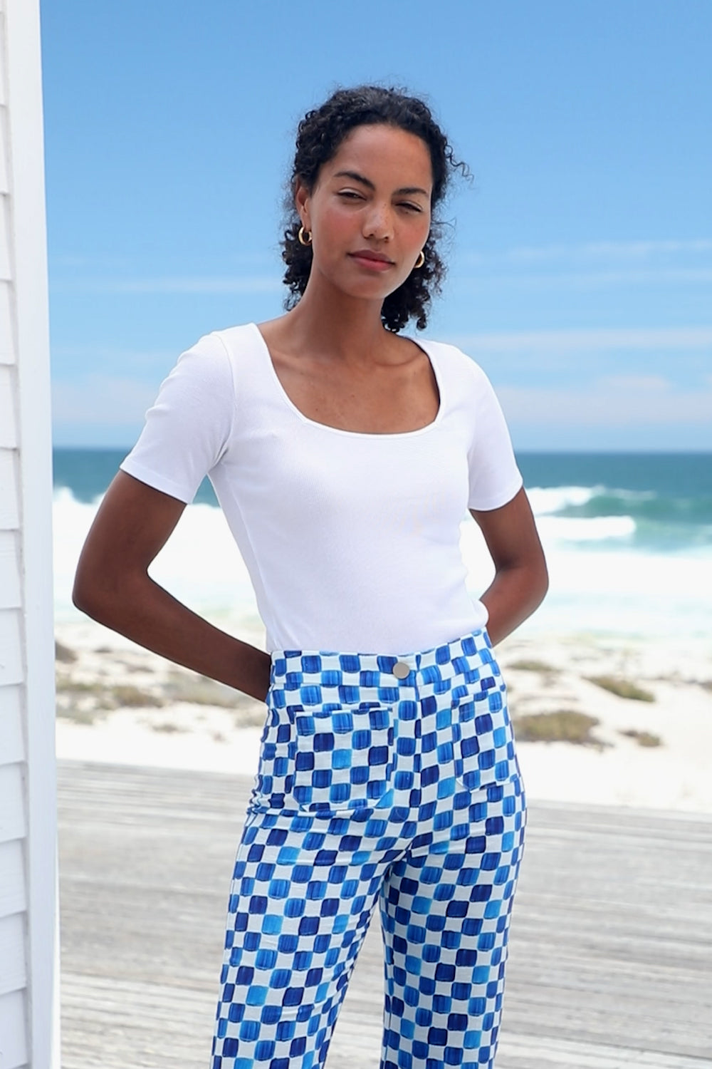 T-shirt Paresseuse en coton Blanc Innocent
