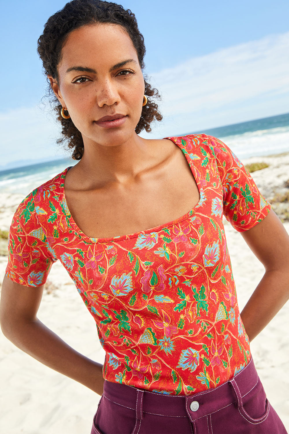 T-shirt Paresseuse en coton Java