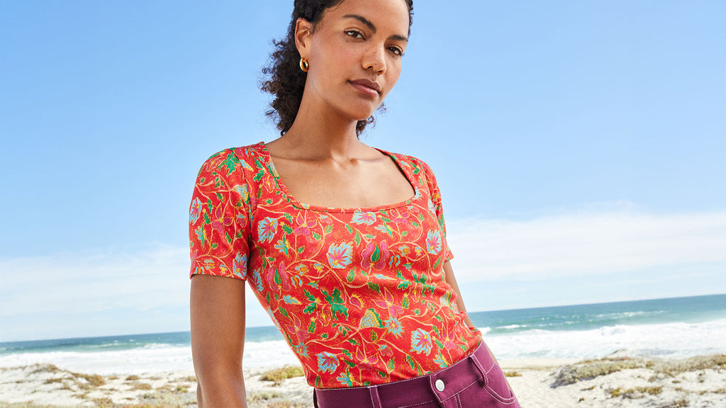 T-shirt Paresseuse en coton Java