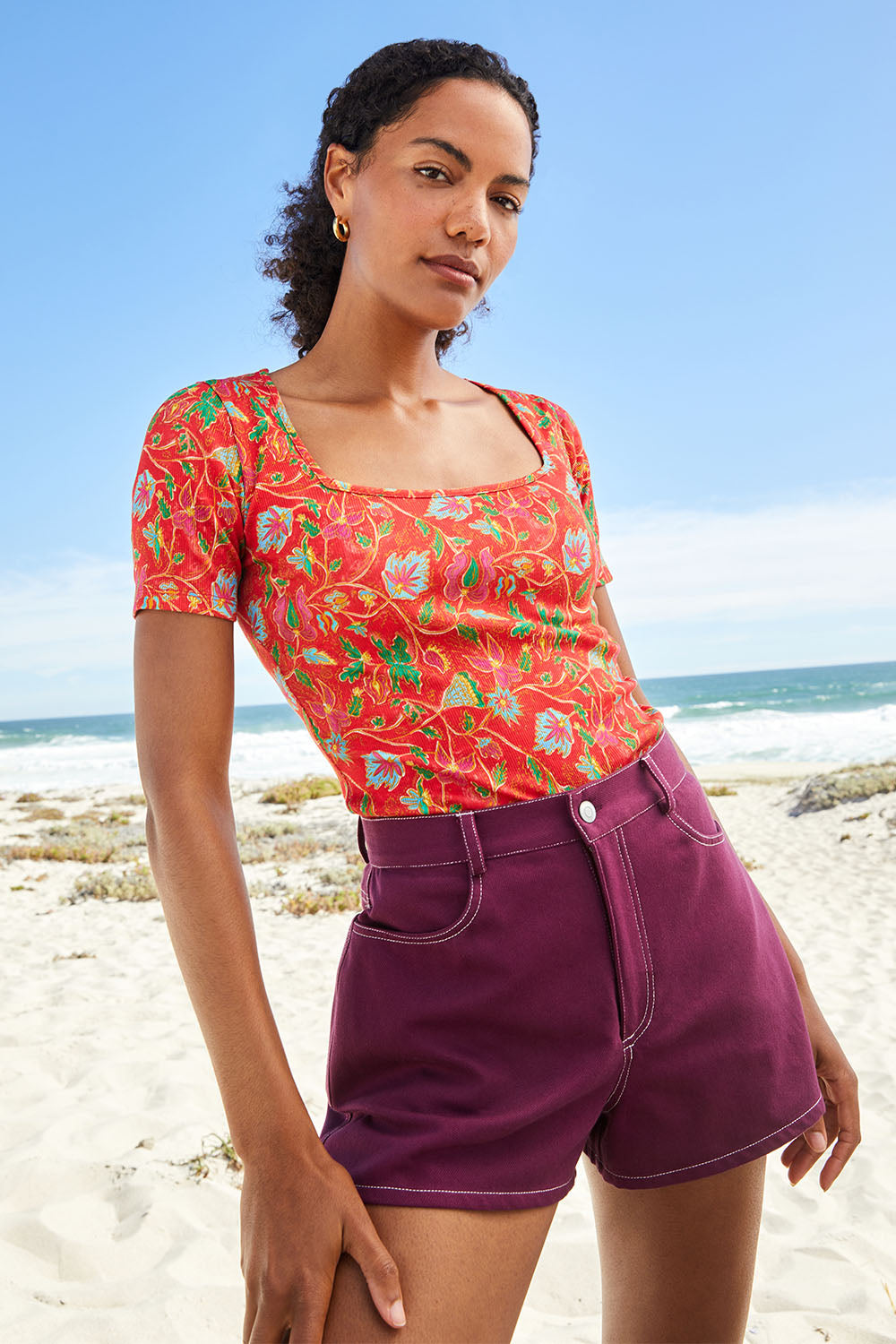T-shirt Paresseuse en coton Java