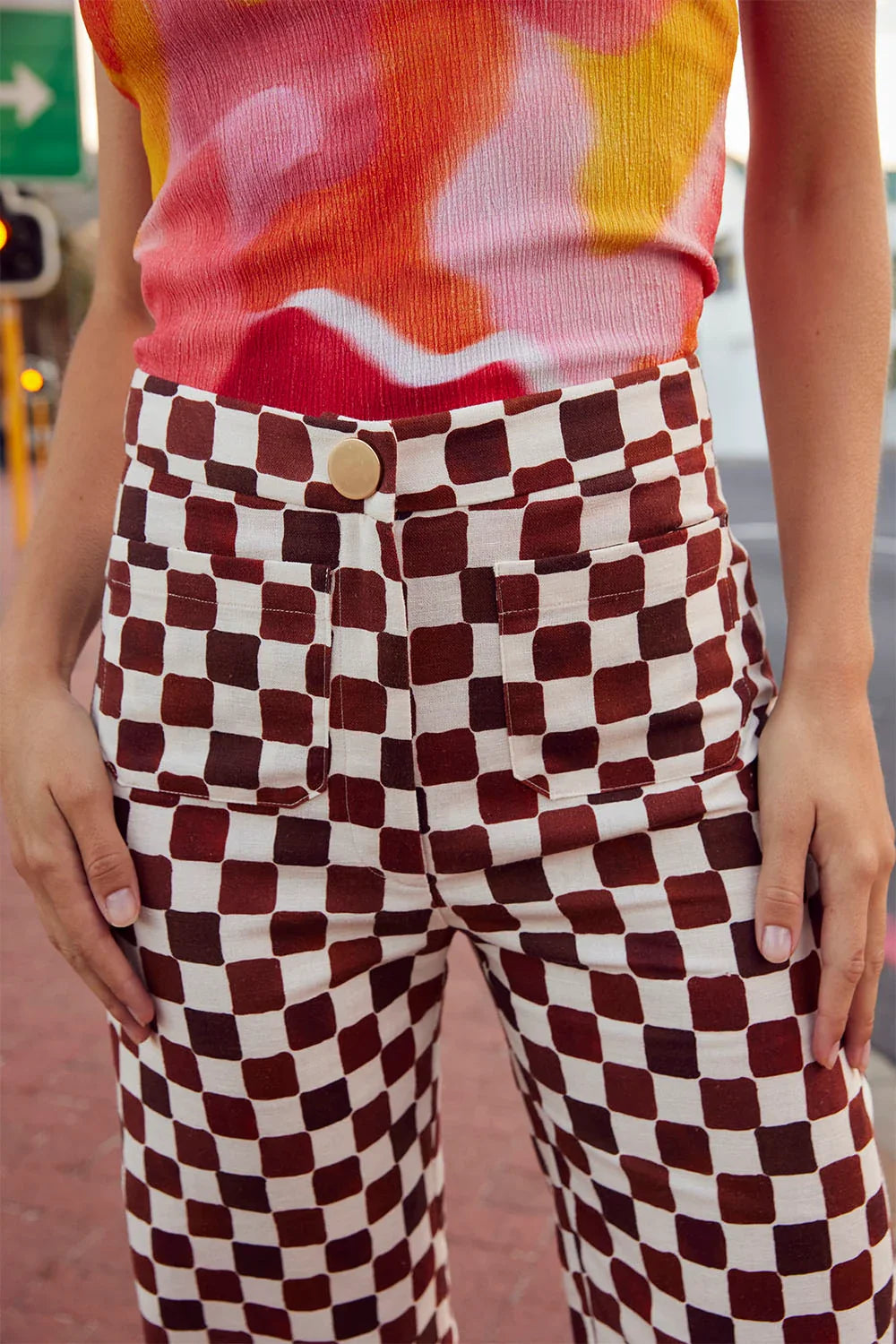 Pantalon L'Eternel Echec et Mat Chocolat