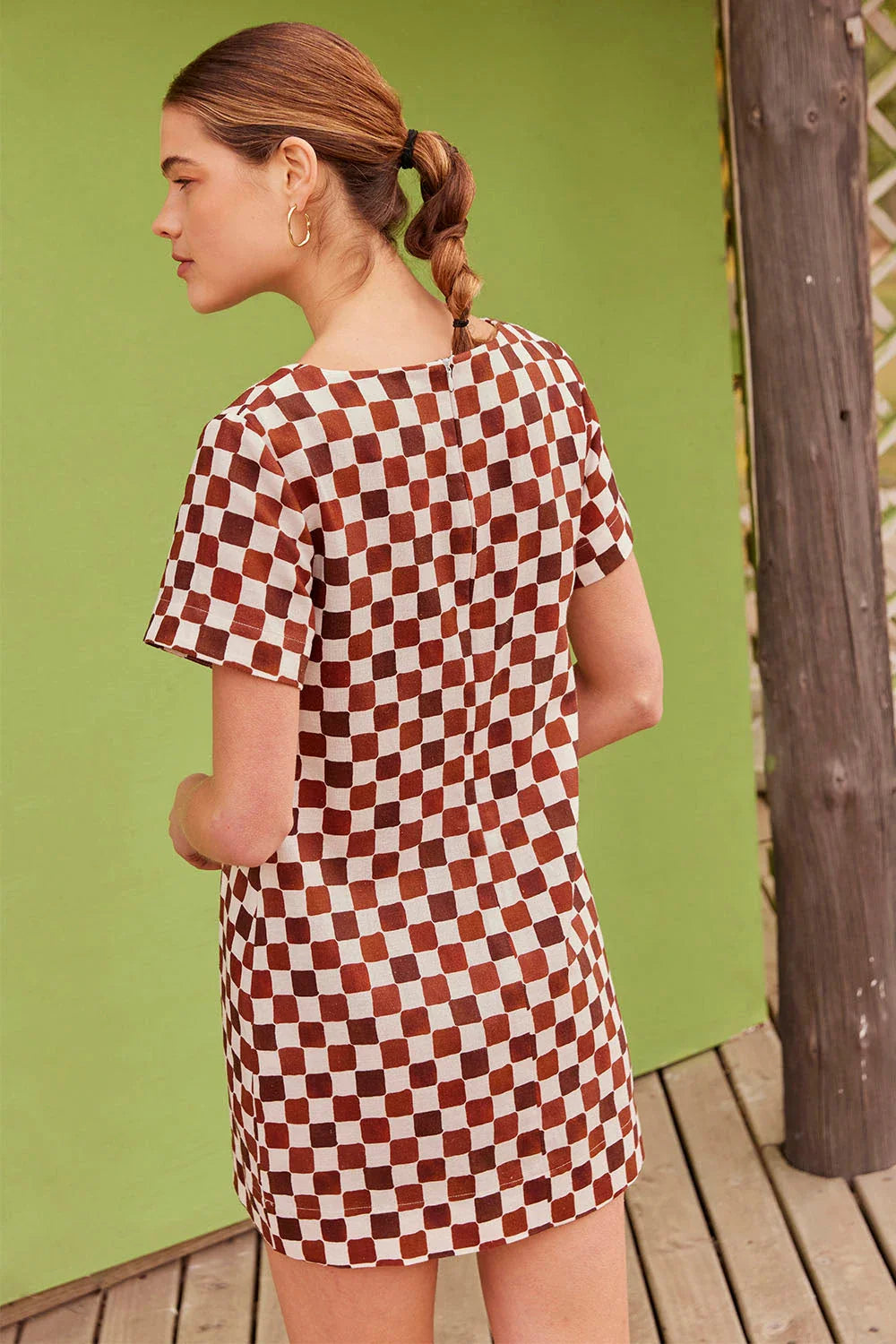 Robe Gaïa Echec et Mat Chocolat