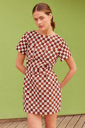 Robe Gaïa Echec et Mat Chocolat