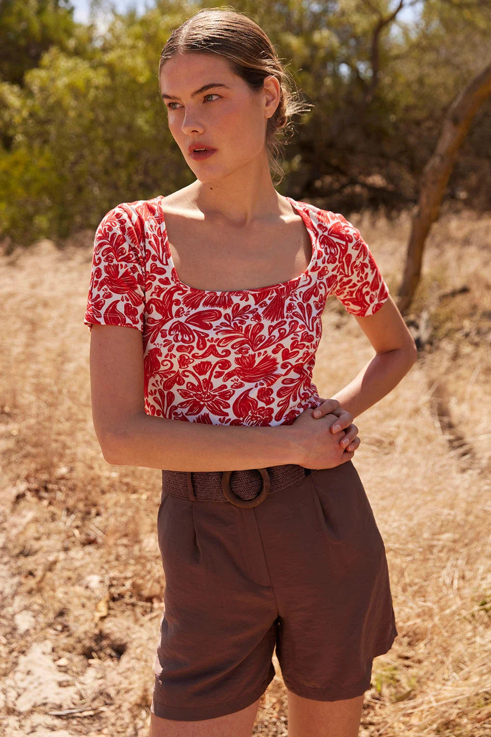 T-shirt Paresseuse en coton Havana