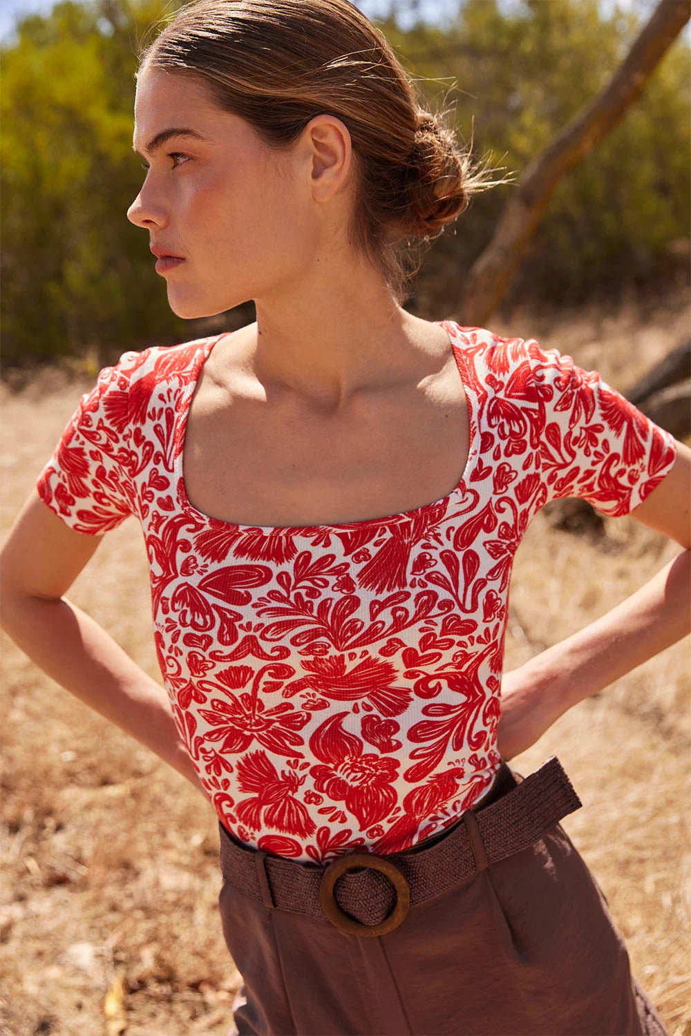 T-shirt Paresseuse en coton Havana