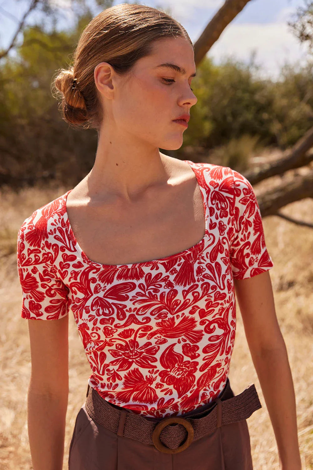 T-shirt Paresseuse en coton Havana