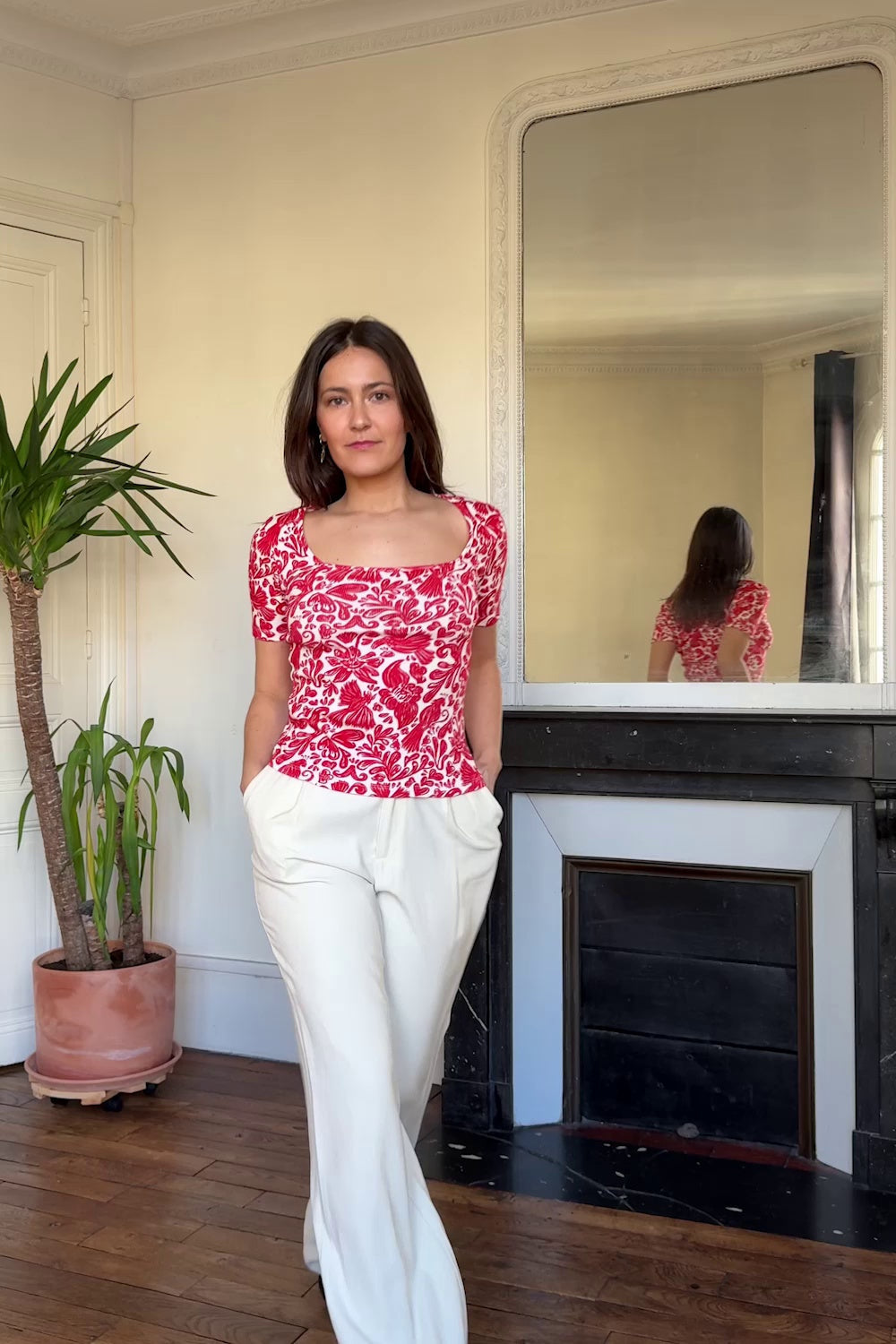 T-shirt Paresseuse en coton Havana